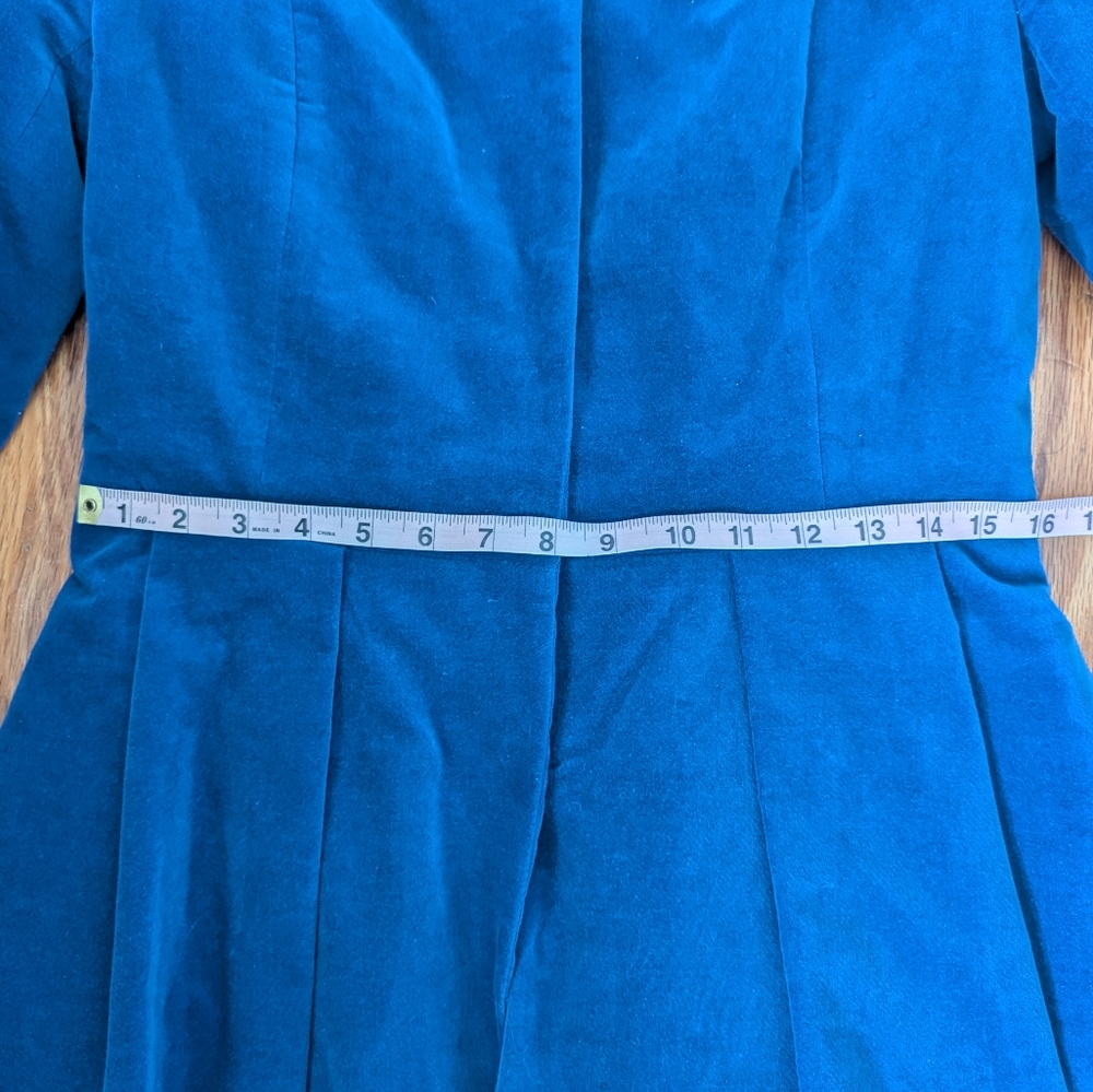 Gorgeous Vegan Winter Velvet Pea Coat !! - Picture 8 of 8
